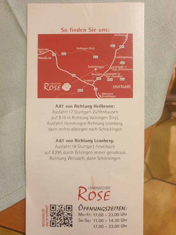 Landgasthof Rose Hotel Ditzingen Luaran gambar